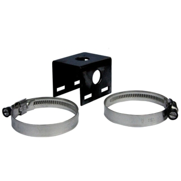 Antenna Aerial Bullbar Mount Black with Hose Clamps