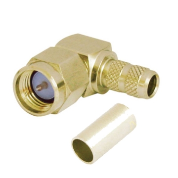 sma male crimp 90 degree rg58 9006 lmr195