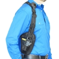 Two Ants Ghost Single Right - Two Way Radio Phone Side Holster with Zipper Pocket