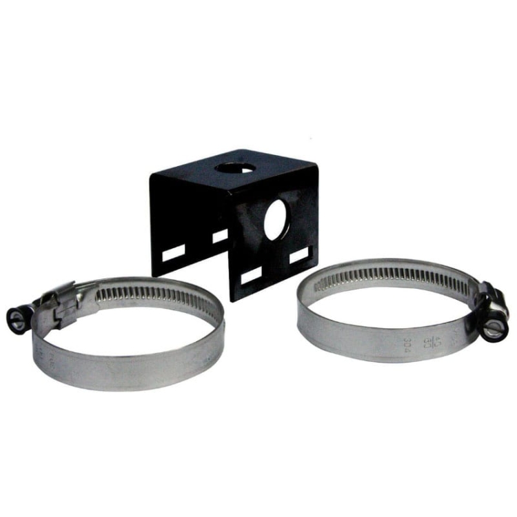 Antenna Aerial Bullbar Mount Black with Hose Clamps