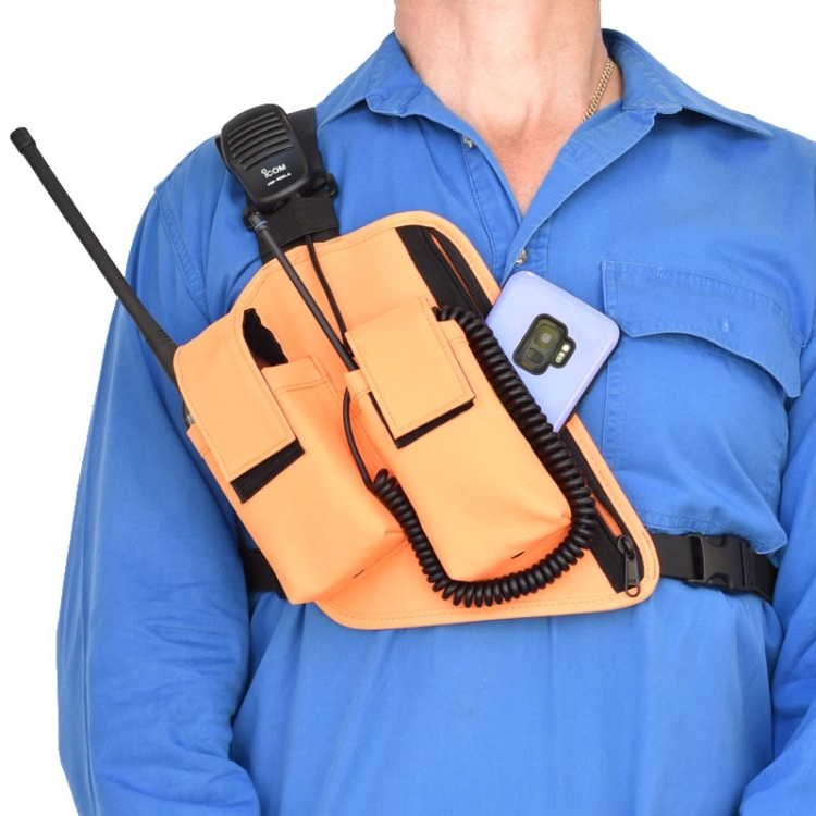 Two Ants Trap Jaw Double Right Orange UHF Two Way Dog Tracking Holster Pouch CT201DROE